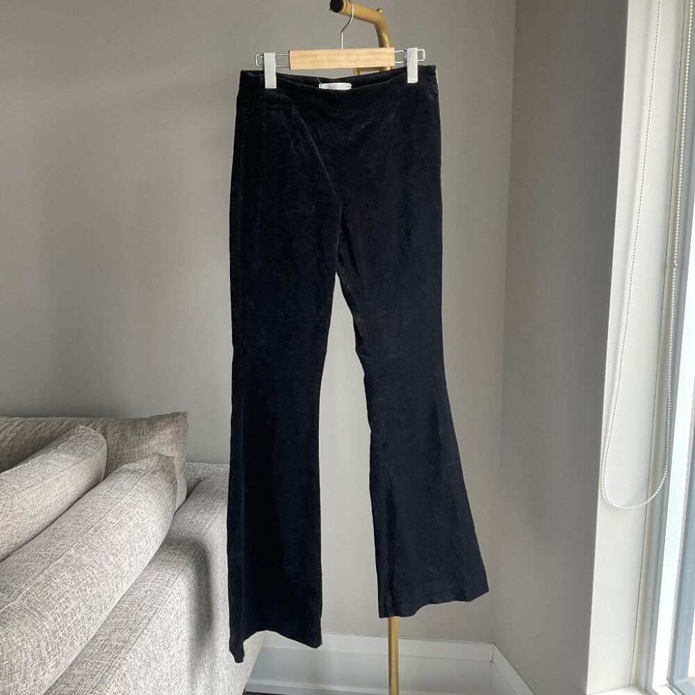 Anthropologie Flare Velvet Pants